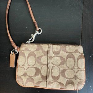 Classic Coach Wristlet